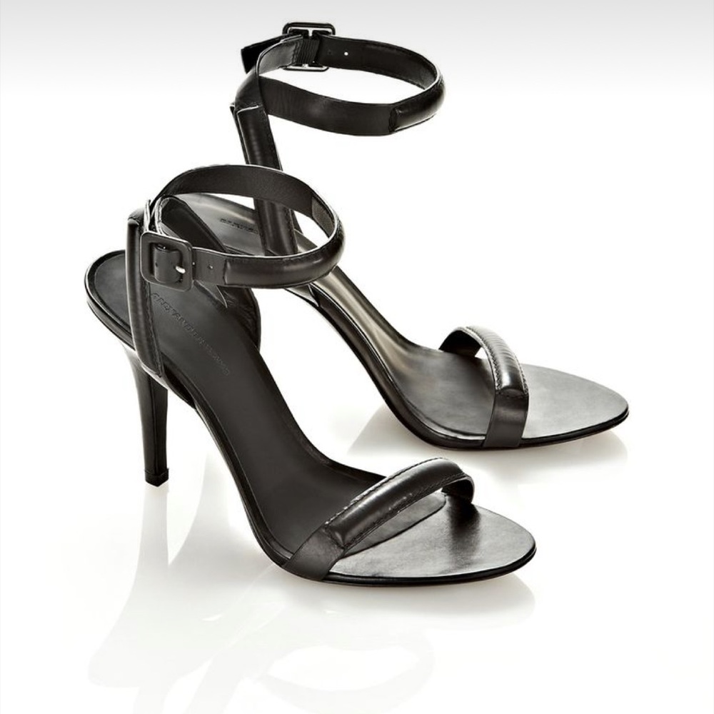 Alexander Wang Antonia, high-heeled sandals with ankle strap, 100% calf skin